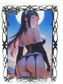 Goddess Story - Silver Metal Waifu Card - Hinata Uzumaki - NUMBERED #/100 - Image 1
