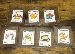 1998 KFC Pokemon Mini Cards Lot Charizard Snorlax Pikachu Dragonite + More LP - Image 1