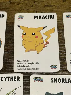 1998 KFC Pokemon Mini Cards Lot Charizard Snorlax Pikachu Dragonite + More LP - Image 5