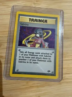 Pokemon TCG WOTC Sabrina Trainer Gym Challenge Holo Card 20/132 - Image 1