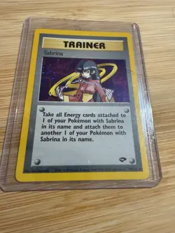Pokemon TCG WOTC Sabrina Trainer Gym Challenge Holo Card 20/132 - Image 2