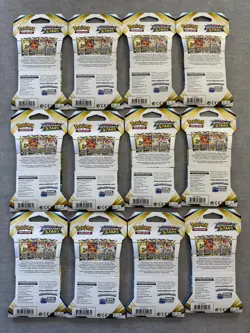 LOT OF 12 Pokemon Sword & Shield Brilliant Stars Sleeved Booster Pack (10 Cards) - Image 2
