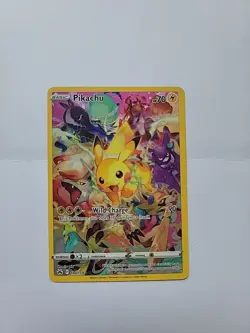 Pokemon Pikachu TCG Full Art Secret Rare Holo Card 160/159 Crown Zenith - Image 1