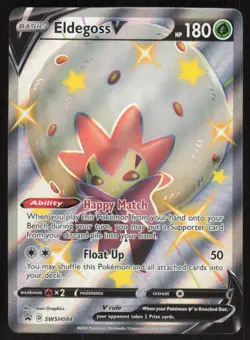 Pokemon TCG SWSH: Sword & Shield Promo Cards #SWSH084 Eldegoss V NM - Image 1