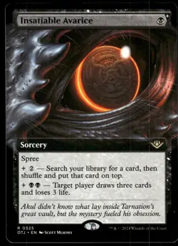 1x Insatiable Avarice (Extended Art) - Outlaws of Thunder Junction - NM - MTG - Image 1