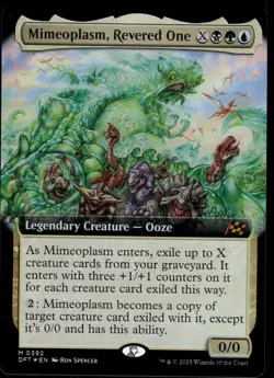 1x Foil Mimeoplasm, Revered One (Extended Art) - Aetherdrift - NM - MTG - Image 1