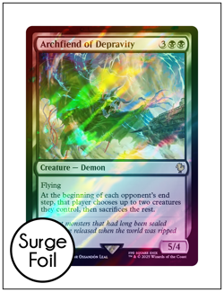 1x Archfiend of Depravity, Surge Foil, Final Fantasy, Magic MTG NM - Image 1