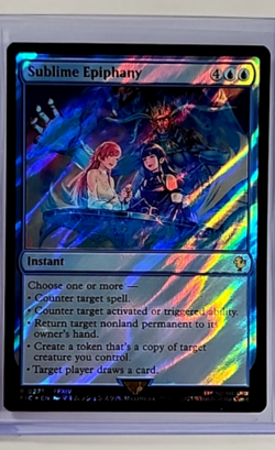 MTG Magic the Gathering FIC Final Fantasy Commander Surge Foil Sublime Epiphany - Image 1