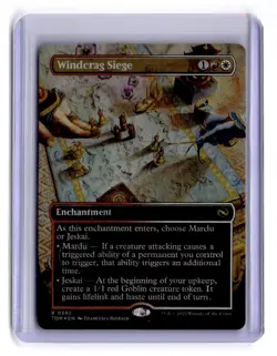 Tarkir: Dragonstorm #392 Windcrag Siege (Borderless) Foil - Image 1