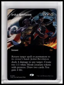 Tarkir: Dragonstorm #361 Jeskai Revelation (Borderless) - Image 1