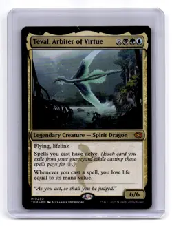 Tarkir: Dragonstorm #230 Teval, Arbiter of Virtue - Image 1