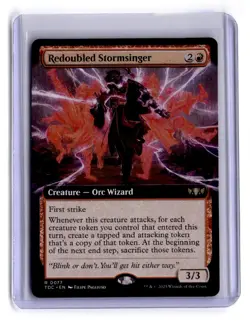 Commander: Tarkir: Dragonstorm #77 Redoubled Stormsinger (Extended Art) - Image 1