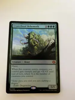 Tarkir: Dragonstorm #138 Craterhoof Behemoth Foil - Image 1