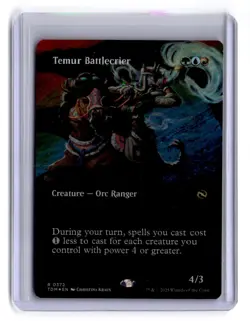 Tarkir: Dragonstorm #372 Temur Battlecrier (Borderless) Foil - Image 1