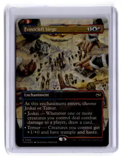 Tarkir: Dragonstorm #385 Frostcliff Siege (Borderless) Foil - Image 1