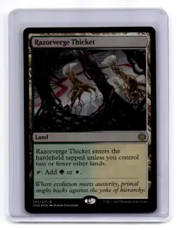 Phyrexia: All Will Be One #257 Razorverge Thicket Foil - Image 1