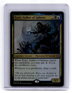Phyrexia: All Will Be One #201 Ezuri, Stalker of Spheres Foil - Image 1