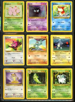2000 Pokemon BASE SET 2 Edition NEAR COMPLETE Non Holo COMMON Cards Lot WotC NM+ - Image 3