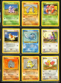 2000 Pokemon BASE SET 2 Edition NEAR COMPLETE Non Holo COMMON Cards Lot WotC NM+ - Image 4