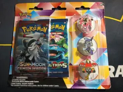 New Pokemon XY Evolutions Sun & Moon Crimson Invasion Pin Blister Booster 2 Pack - Image 1