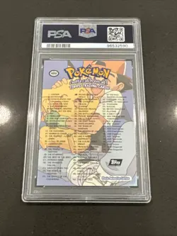 1999 Topps Pokemon Movie Edition Checklist- Foil, PSA 8 Rare!! - Image 2