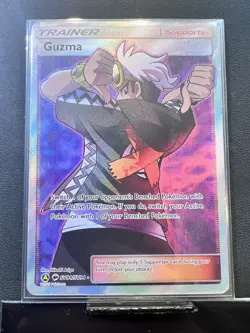 Guzma SV84/SV94 Shiny Holo Rare Hidden Fates Pokemon TCG NM - Image 1