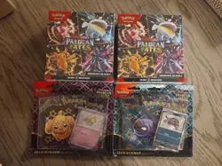 Pokemon TCG Scarlet & Violet Paldean Fates Booster Bundle X2 & 3 Pack Blister X2 - Image 1