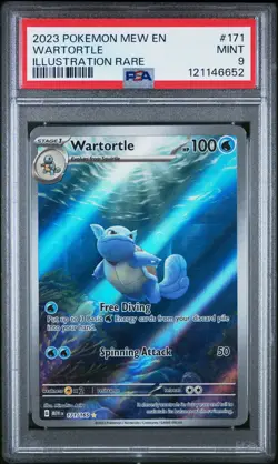 2023 Pokemon 151 Wartortle Holo 171/165 PSA 9 Mint Scarlet & Violet - Image 1