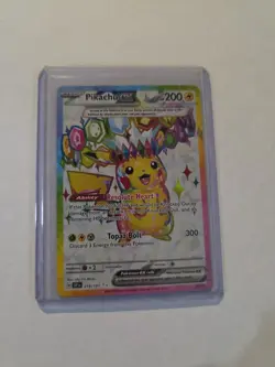 2024 Pokemon SSP EN Surging Sparks Pikachu ex Ultra Rare #219/191 - Image 1