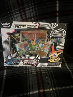 Pokemon TCG Unova Victini Illustration Collection Box Black Bolt White Flare - Image 1