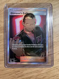 Giovanni's Exile (Full Art) 67/68 - Hidden Fates Holo - Pokemon TCG 2019 - Image 1