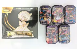Pokemon Mega Evolution LOT - 1 Gardevoir ETB & Complete Art Set of 5 Mini Tins! - Image 1
