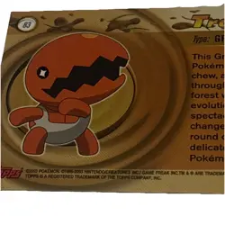 Topps Pokemon Advanced Non Holo Trapinch #83 NM - Image 4