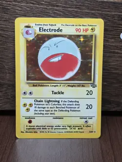 Pokemon TCG Electrode Jungle 2/64 Holo Unlimited Holo Rare Vintage 1999 MP - Image 1