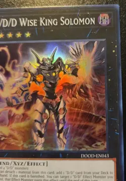 D/D/D Wise King Solomon DOOD-EN026 1st Ed Super Rare Doom Of Dimensions Yu-Gi-Oh - Image 3