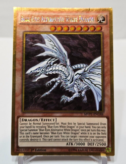 Blue-Eyes Alternative White Dragon MVP1-ENG46 Gold Rare 1st Edition Yugioh 5027 - Image 1