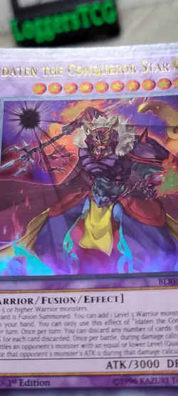 Yu-Gi-Oh! Idaten the Conqueror Star / BLRR-EN039 1st Edition LP - Image 2