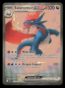 Pokemon Salamence ex 187/159 Special Illustration Rare Journey Together Card SIR - Image 1