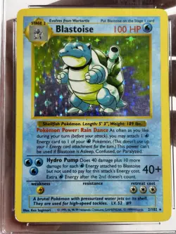 CGC 5.5 Blastoise Shadowless Holo Rare Base Set 1999 Pokemon Card #2 BLUE LABEL - Image 4