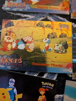 Vintage Lot of 130 Pokemon Topps Movie and TV Cards - Image 3
