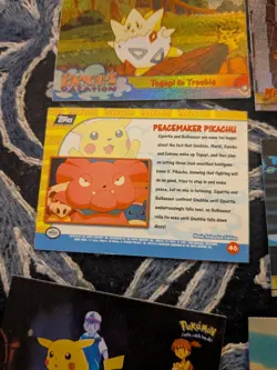 Vintage Lot of 130 Pokemon Topps Movie and TV Cards - Image 4
