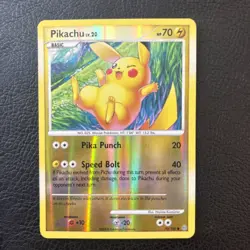 Pikachu Lv. 20 70/100 Stormfront Reverse Holo Pokemon Trading Card LP - Image 1