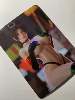 Mai Shiranui King Of Fighters Sexy Card ACG Goddess Waifu Girl Holo Doujin Anime - Image 4