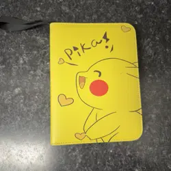 Pikachu Pokemon Card Binder With Wrist Strap - 53 4-card Sheets - Image 1