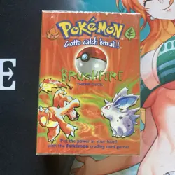 1999 Pokemon Brushfire Theme Deck Factory Sealed, First Edition Cards on Back 742818060189 - Image 1
