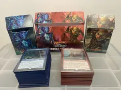 MTG Duel Decks Merfolk vs. Goblins opened complete + Ultra Pro Deck Boxes - Image 1