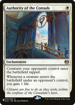 Authority of the Consuls [The List] Magic MTG - Image 1