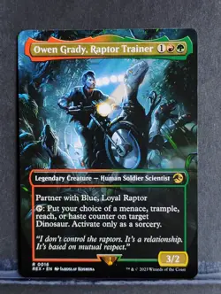 Owen Grady, Raptor Trainer (Borderless); Universes Beyond: Jurassic World... - Image 1