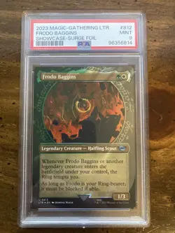 MTG Frodo Baggins Showcase Surge FOIL Lord of the Rings (LTR) #812 PSA 9 Mint - Image 1