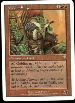 1x Goblin King - 7th Edition - HP - MTG - Image 1